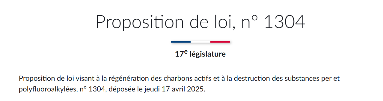 Communiqué de presse de Gabriel Amard : Dépôt d’une proposition de loi pour la destruction des PFAS