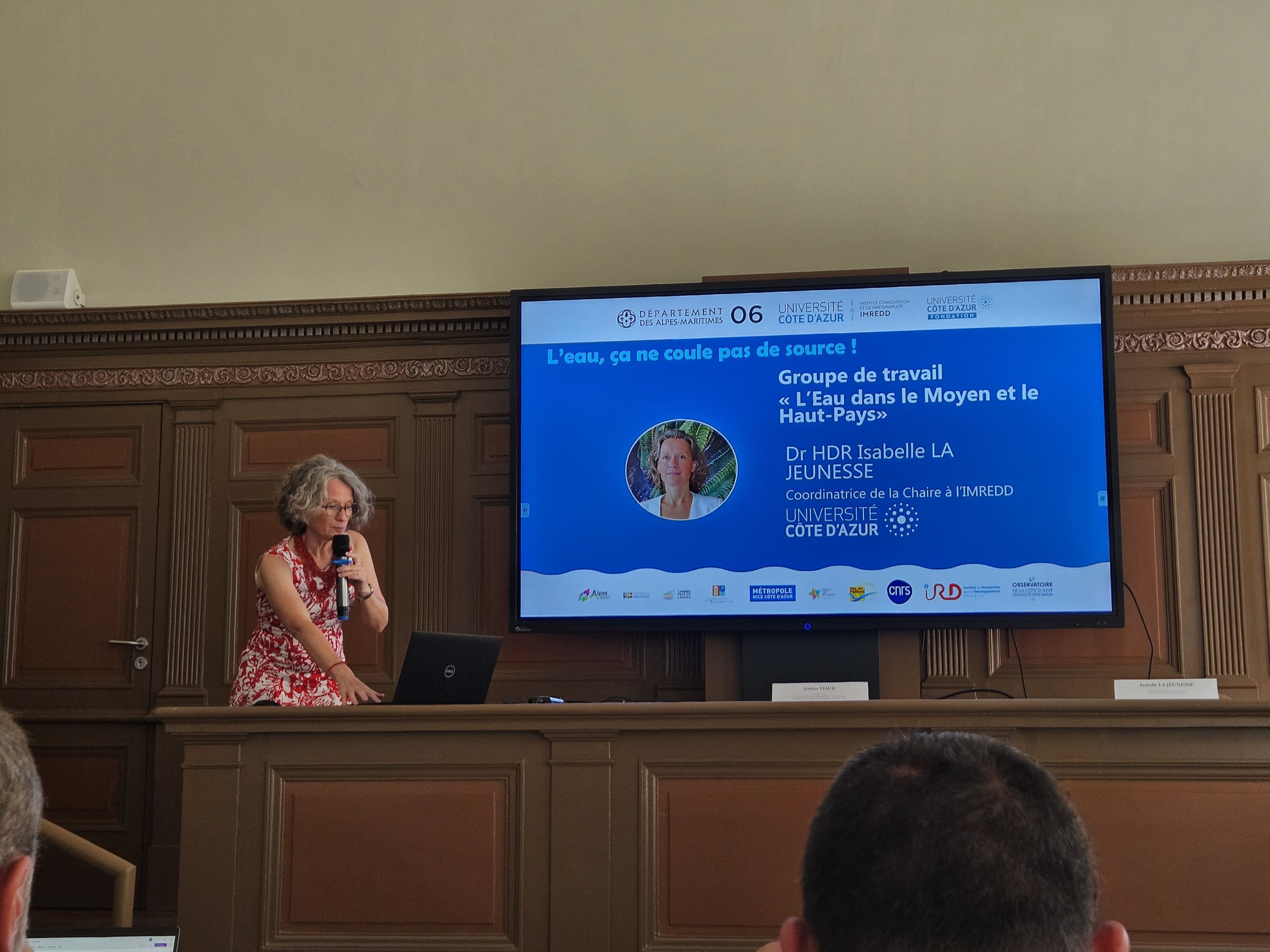 SEMIDE's commitment to sustainable water management in the Alpes-Maritimes region at the “Water in the Middle and High Country” Working Group meeting