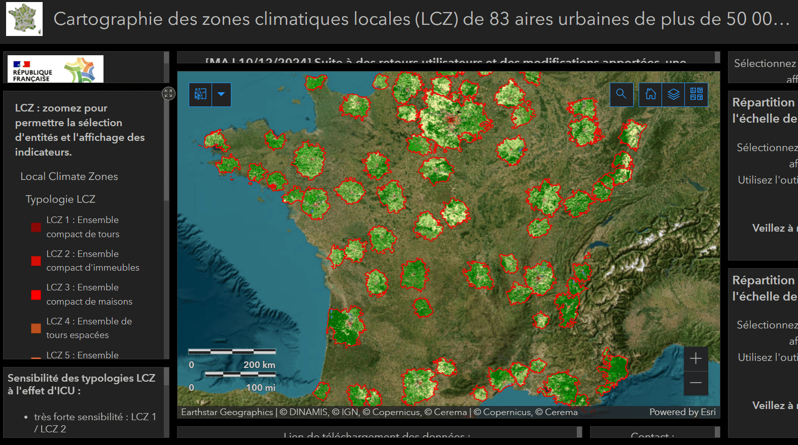 Zones climatiques locales – LCZ : un outil en libre-service pour visualiser la sensibilité aux fortes chaleur